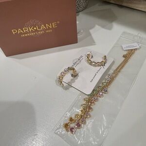 Park Lane Gold Bracelet and Colorful Necklace Set